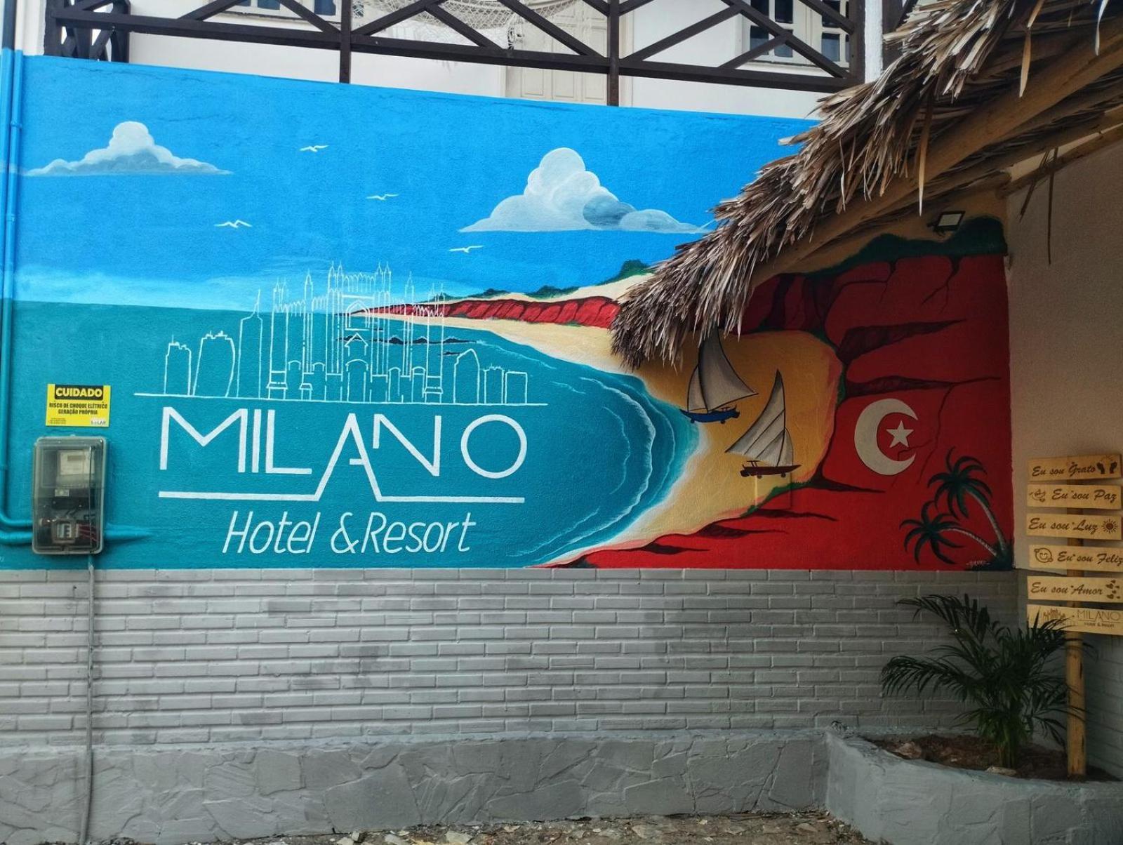Milano Hotel Pousada Canoa Quebrada Exterior foto